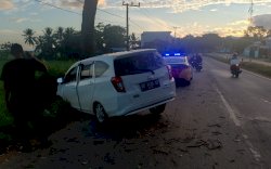 Mengantuk Saat Mengemudi, Mobil AKP Eko Tabrak Pohon di Pangkep