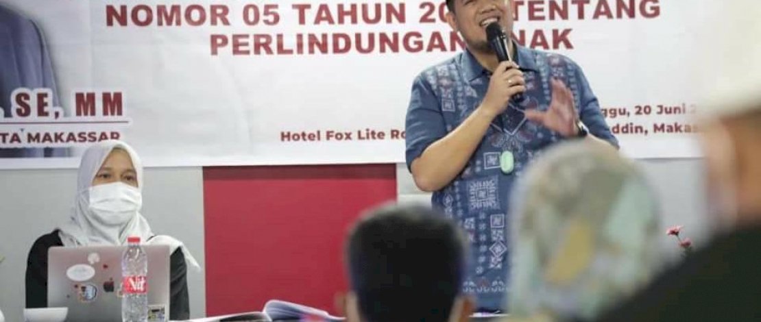 DPRD Kota Makassar Andi Pahlevi Gelar Sosialisasi Perlindungan Anak