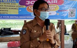 Wabup Luwu Utara Minta Pelaksanaan Job Fair Distransnaker Dibarengi Kegiatan Vaksinasi COVID-19