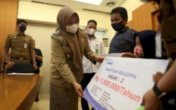 Gandeng BPJSTK, Wawalkot Makassar Salurkan Rp475 Juta Beasiswa ke Ahli Waris Non PNS Makassar