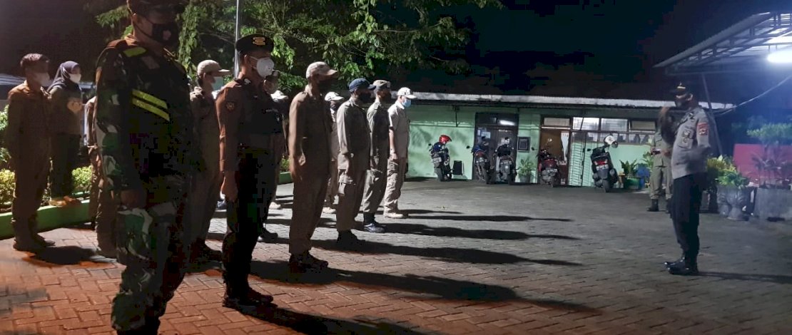 Apel Satgas Raika di halaman kantor Camat  Biringkanaya, Makassar, Senin malam.