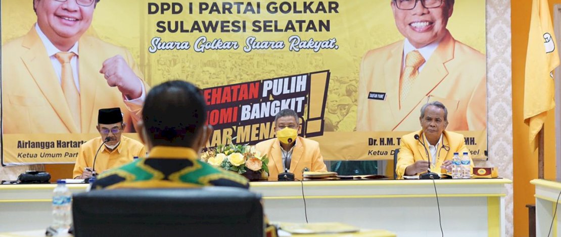 FOTO: Arifin Junaidi dan Indah Putri Indriani Jalani Fit & Proper Test Calon Ketua DPD II Partai Golkar Luwu Utara