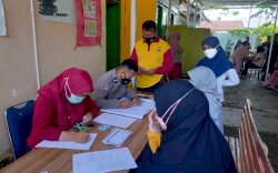 Polsek Tamalanrea Sukseskan Program Vaksinasi Sejuta Dosis Sehari