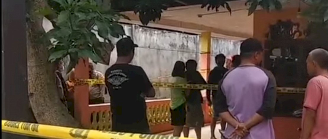 TKP pembunuhan di Jl Kijang, Pinrang.