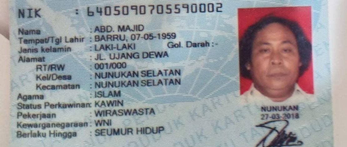 TKP lakalantas yang merenggut nyawa Abdul Majid di Sekkang, Rubae, Pinrang.