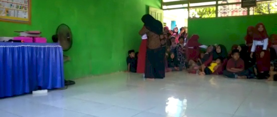 Tangkapan layar video vokal grup SDN 85 Labotto, Cenrana, Bone.