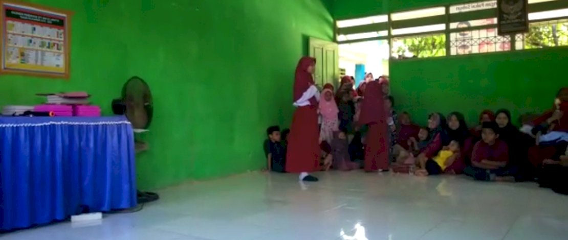 Tangkapan layar video vokal grup SDN 85 Labotto, Cenrana, Bone.