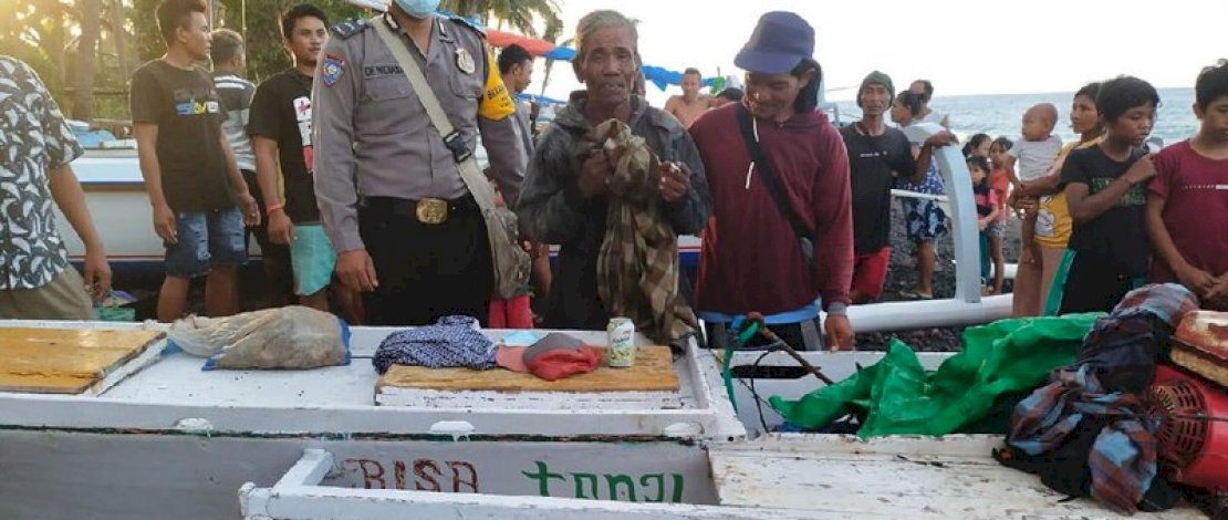 Sumaila saat diselamatkan di Karangasem, Bali.