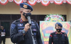 Antisipasi Lonjakan Covid-19, Upacara Kenaikan Pangkat Batalyon C Satbrimob Digelar Terpisah