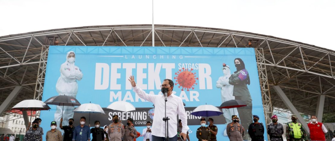 Wali Kota Makassar Pastikan Kota Sehat, Satgas Detektor Covid Resmi Di Luncurkan
