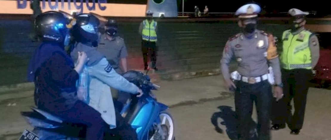 Operasi yustisi yang digelar Satlantas Polres Barru.