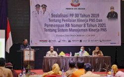 Pemkot Makassar Gelar Sosialisasi PP 30 Tahun 2019, Tentang Penilaian Kinerja PNS