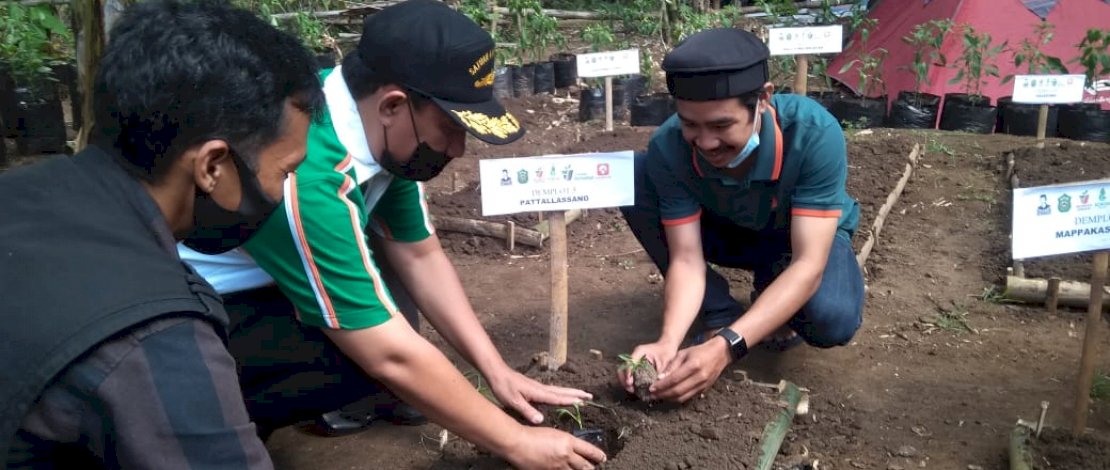 Manfaatkan Lahan Sempit, Wabup Takalar Tanam Perdana Bersama Komunitas Takalar berkebun 