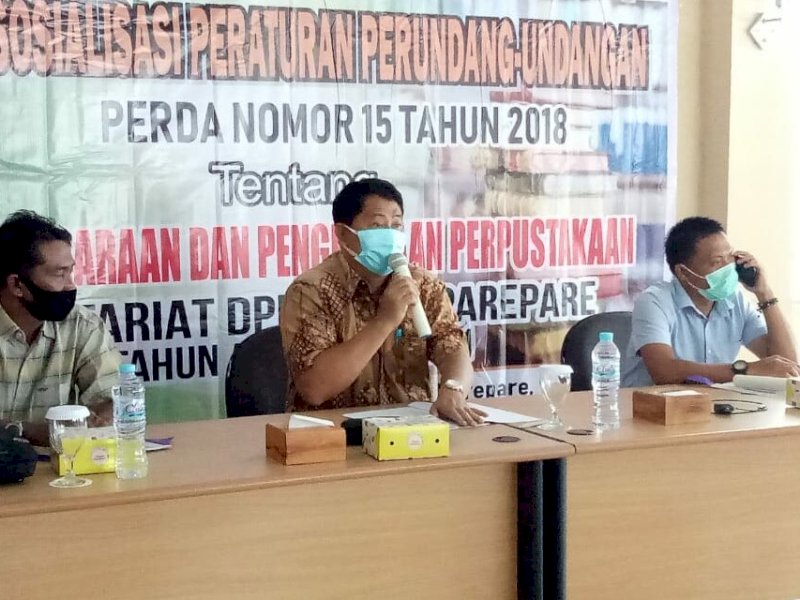 Libatkan Dinas Perpustakaan, Anggota Komisi I DPRD Parepare Satriya Sosialisaksin Perda Penyelenggaraan dan Pengelolaan Perpustakaan