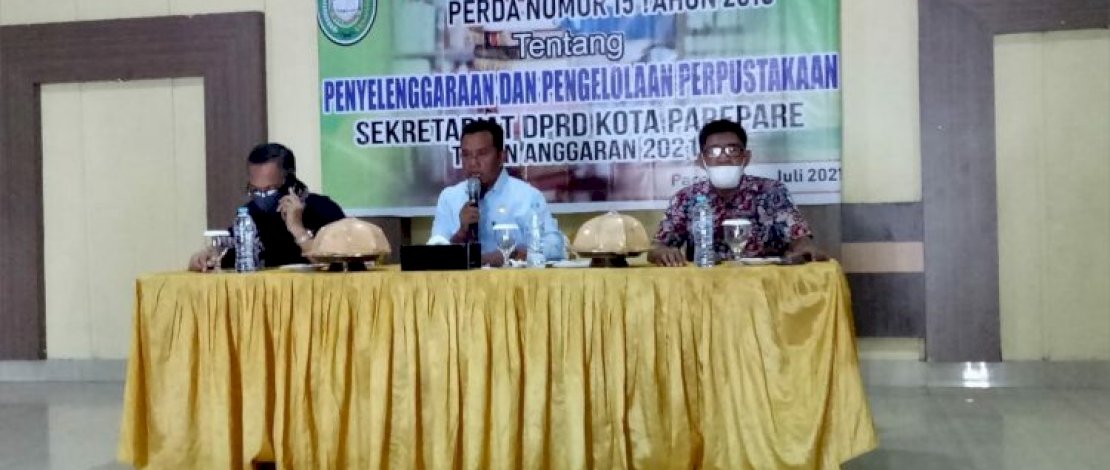 Legislator PAN Parepare Ibrahim Suanda Gelar Sosialisasi Perda Penyelenggaraan dan Pengelolaan Perpustakaan