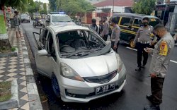 Angkut 10 Jeriken BBM, Honda Jazz Silver Tiba-tiba Meledak di Parepare
