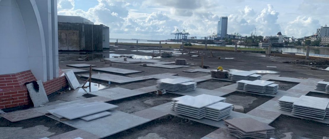 Pembangunan Masjid 99 Kubah kembali dilanjutkan oleh Pemprov Sulsel.