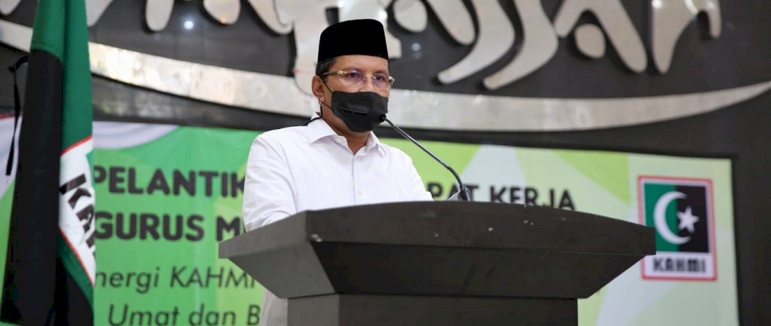 Dihadapan Rapat Kerja KAHMI Kota Makassar Danny Paparkan Isolasi Apung Bagi Pasien Covid 19