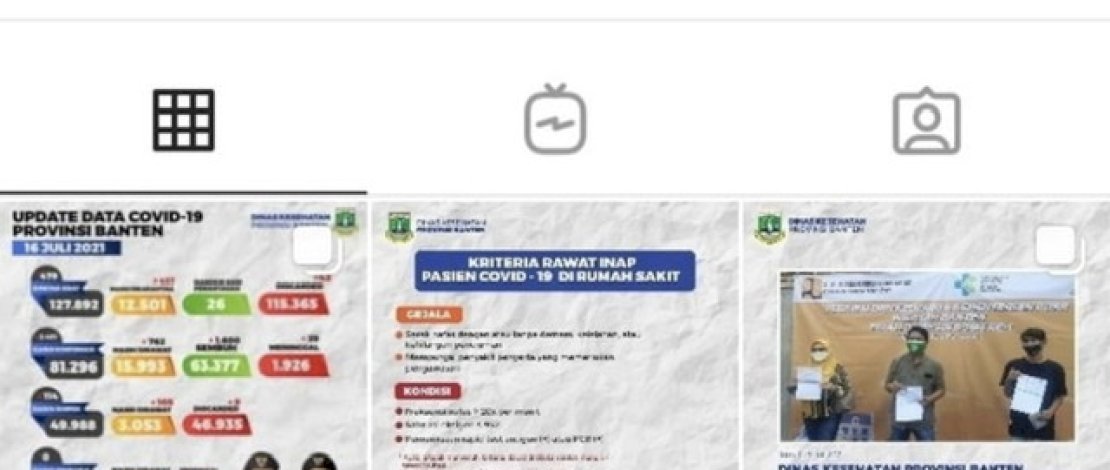 Dinkes Banten Ubah Tampilan Feed Instagram Usai di Kritik Dokter Tirta 