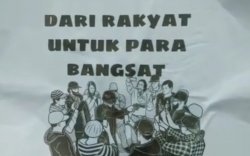 "Dari Rakyat untuk Para Bangsat," Pesan di Dekat Pecahan Kaca Pos Satpol PP Makassar