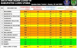 Bertambah 41 Kasus Positif COVID-19, Kecamatan di Kab Lutra Diminta Terapkan PPKM Mikro Berbasis RT/RW  