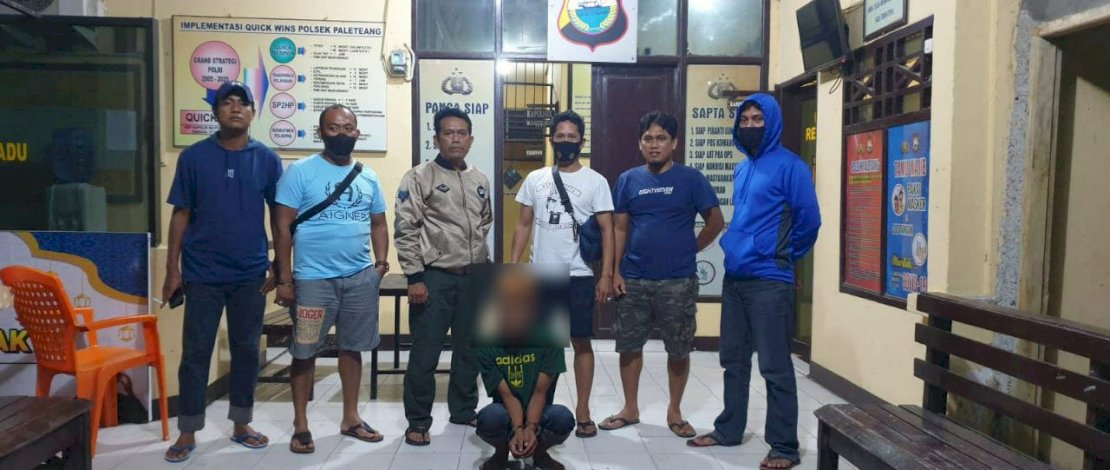 Aparat kepolisian menangkap pelaku penikaman di Pinrang. 