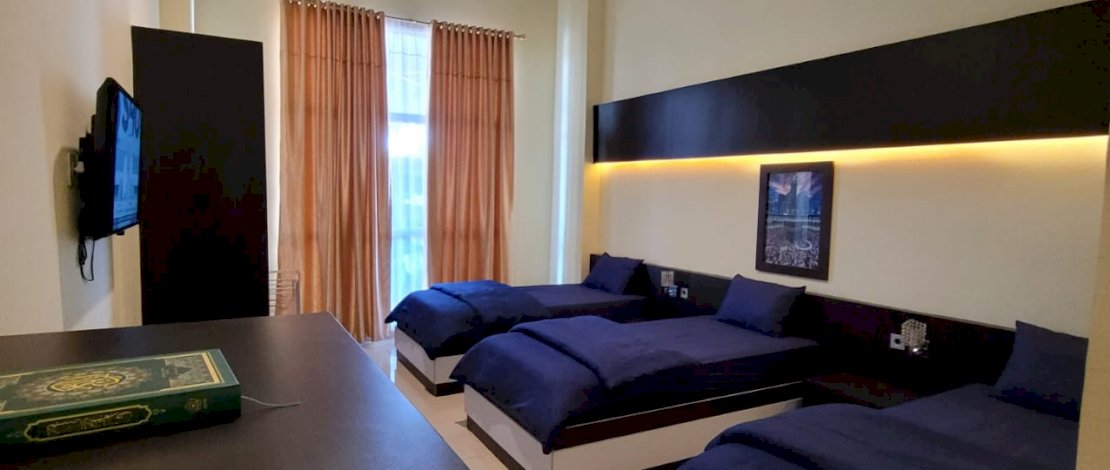 Kamar isolasi di Asrama Haji Sudiang, Makassar. 