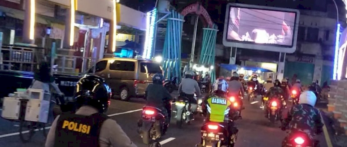 Patroli yang dilakukan Polres dan Kodim Parepare.