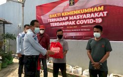 Gaji Pegawai Rutan Makassar Disumbangkan untuk Beli Ratusan Paket Sembako Covid-19