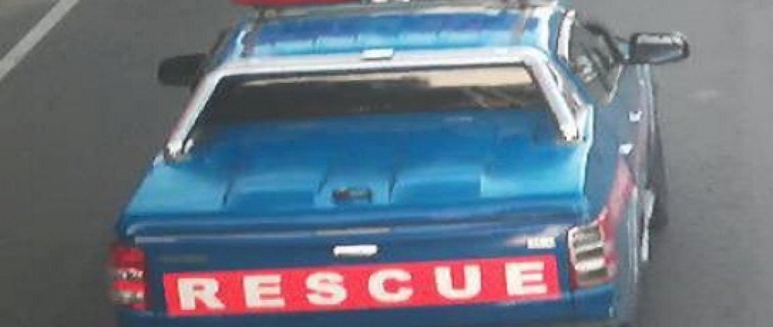 Mobil penabrak pesepeda di Jl Nusantara, Kota Makassar pada Rabu, 28 Juli 2021 lalu.