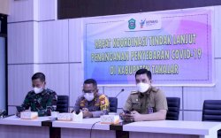 Rapat Koordinasi Tindak Lanjut Penanganan Penyebaran Covid-19 di Kab. Takalar