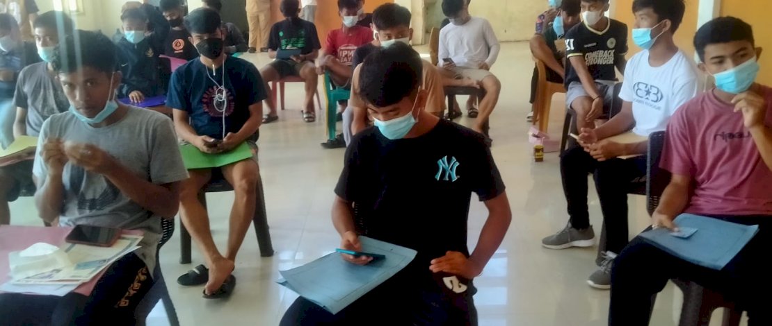 Suasana Screening dan Final Technical Meeting Pra Porprov Zona 5 di Sekretariat KONI Luwu, Senin, 2 Agustus 2021.