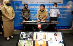 Penandatanganan Kerjasama KM Umsini, Bukti Nyata Danny Konsisten Selamatkan Rakyat Makassar Dari Covid 19