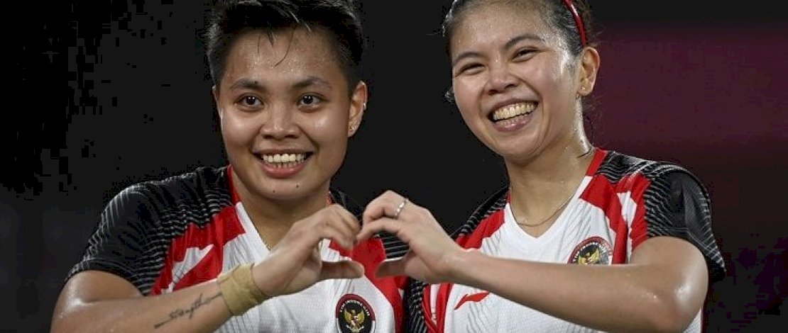 Ganda putri cabang olahraga bulu tangkis, Greysia Polii-Apriyani Rahayu meraih medali emas di Olimpiade Tokyo.
