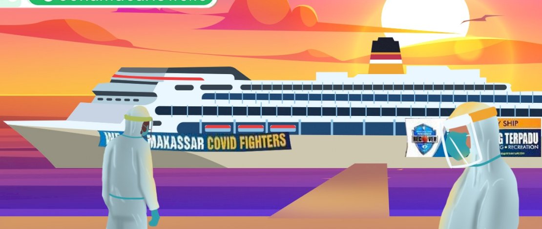 Resmi Beroperasi, KM Umsini Digunakan untuk Isolasi Apung Kota Makassar