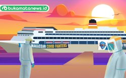 Resmi Beroperasi, KM Umsini Digunakan untuk Isolasi Apung Kota Makassar