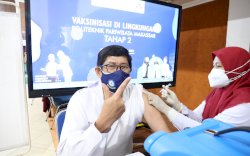 Poltelkpar Makassar Gelar Vaksinasi Tahap 2 dan Sosialisasi CHSE