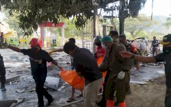 Kebakaran SPBU Semen Tonasa, Seorang Pria Tewas Terbakar di Dalam Mobil