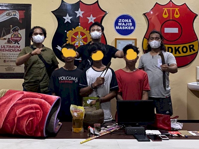 Reskrim Polres Luwu Tangkap Tiga Pelaku Pencurian di Rumah Warga 