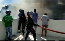 Kebakaran di Pemukiman Penduduk Tamalate, 8 Unit Damkar Dikerahkan