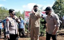 Penanaman Pohon di Hari Bhayangkara ke-75, Bupati Gowa: Upaya Jaga Kelestarian Hutan