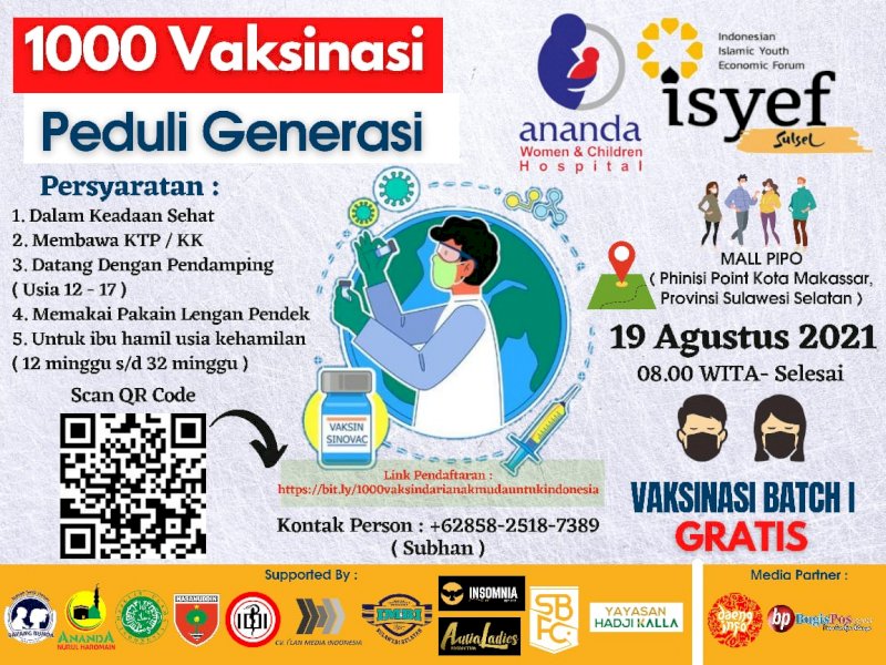 Ibu Hamil Jangan Takut, Yuk Gabung di 1.000 Vaksinasi RSIA Ananda dan ISYEF Sulsel!