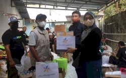 WO Ipro-Management Bantu Warga Korban Kebakaran Jl M Tahir Makassar