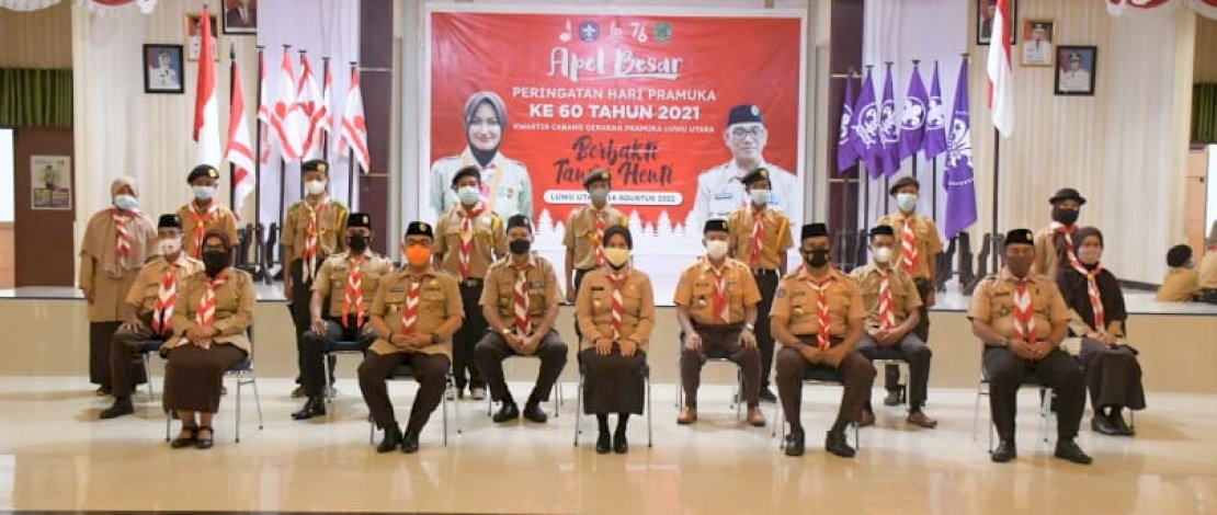 Dihadiri Presiden Jokowi, Bupati Lutra Ikuti Hari Pramuka ke-60 Yang Digelar Secara Virtual