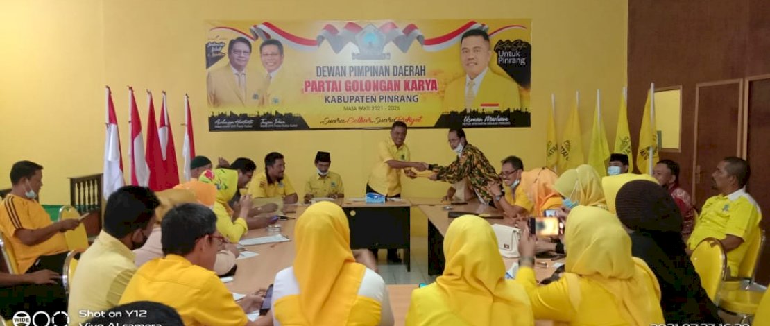 Partai Golkar Pinrang menggelar konsolidasi yang dirangkaikan dengan orientasi.