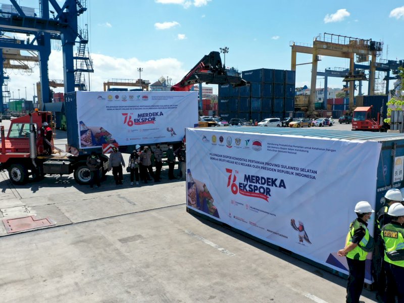 Periode Januari-Juni 2021, Ekspor Sulsel Capai USD 614 Juta