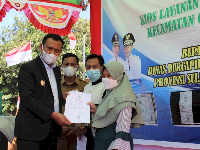 Percepat Pelayanan di Masyarakat, Bupati Takalar Launching Pelayanan Adminduk Online