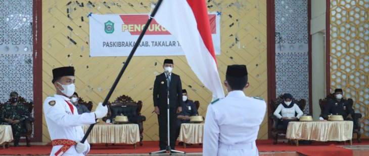 Bupati Takalar kukuhkan Paskibraka 2021 