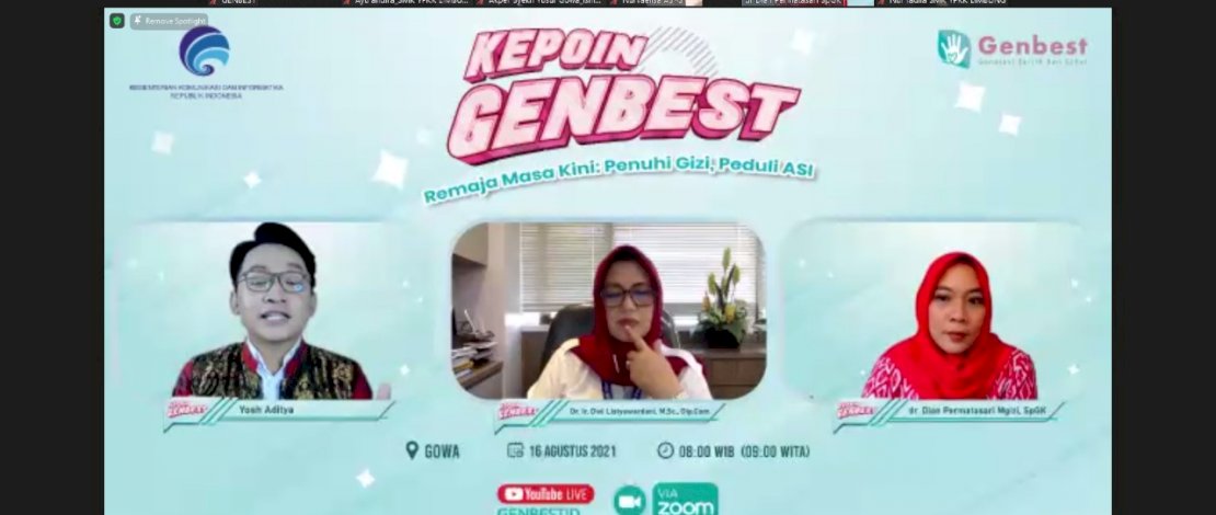 Melalui Kampanye GenBest Kemkominfo Ajak Remaja Penuhi Gizi