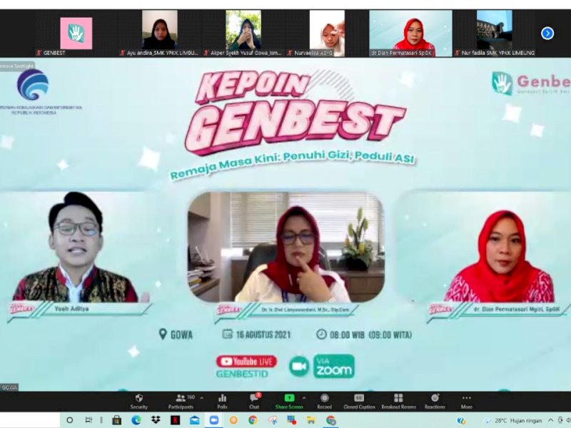 Melalui Kampanye GenBest Kemkominfo Ajak Remaja Penuhi Gizi